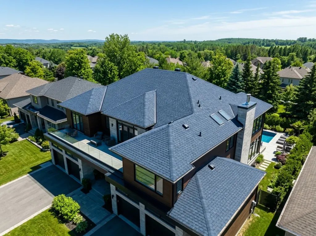 TilTop Roofers Aerial Drone View Mississauga & GTA