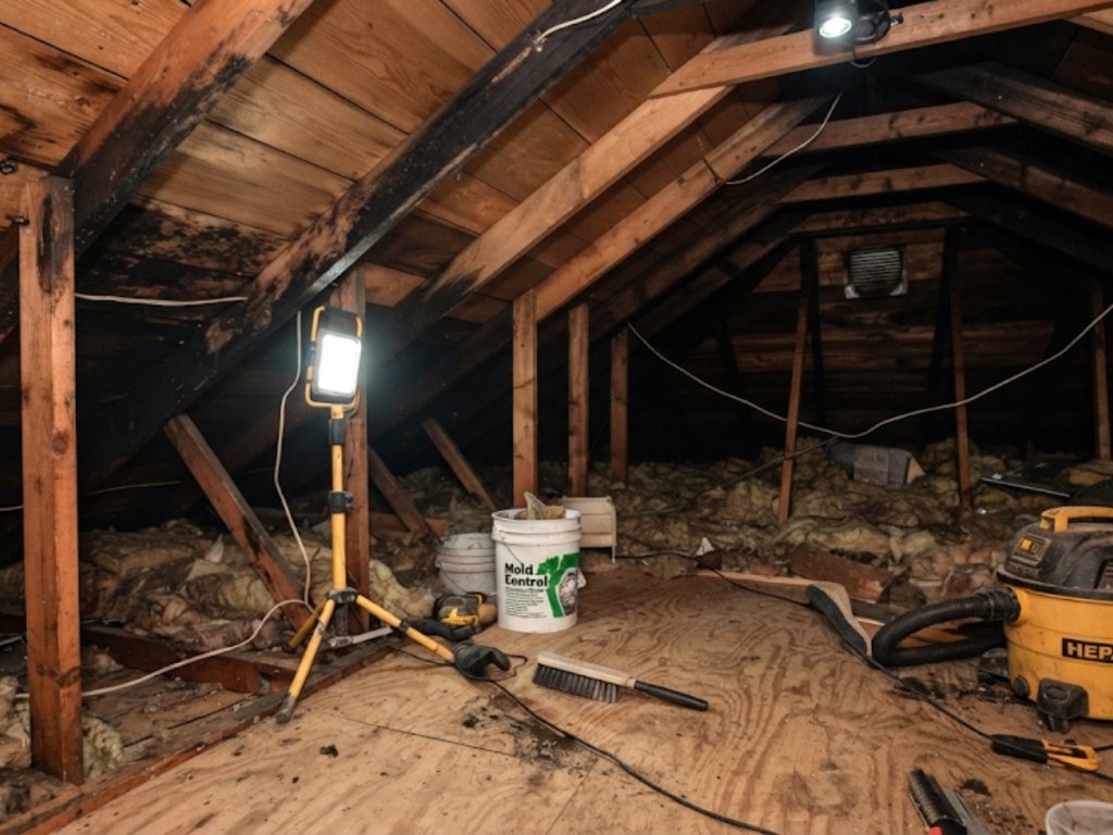 Attic Mold Treatment TilTop Roofers GTA